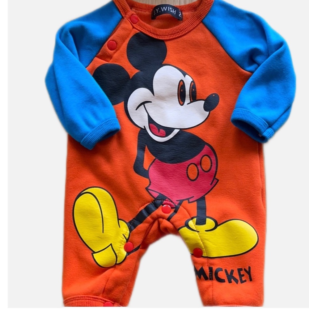 Mickey Mouse play suit 6-9 mos